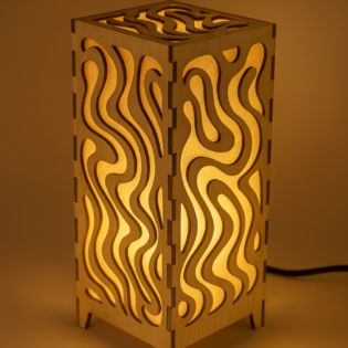 Création de lampe design en découpe laser