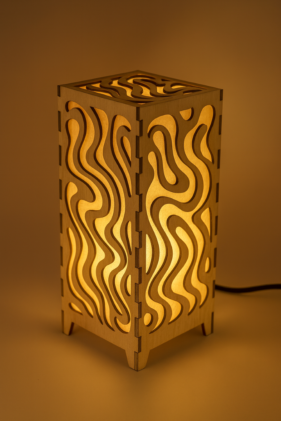 Création de lampe design en découpe laser